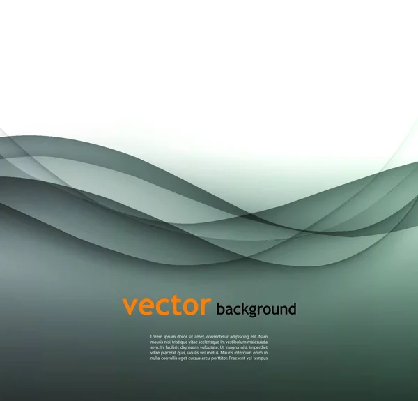 Abstract Gray Wave Vector Background Eps — Stock Vector