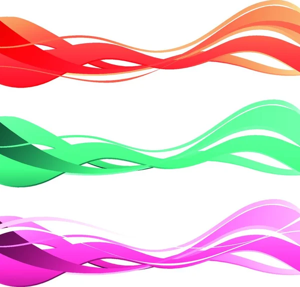Абстрактный Красочный Фон Цветная Волна Векторная Иллюстрация — стоковый вектор