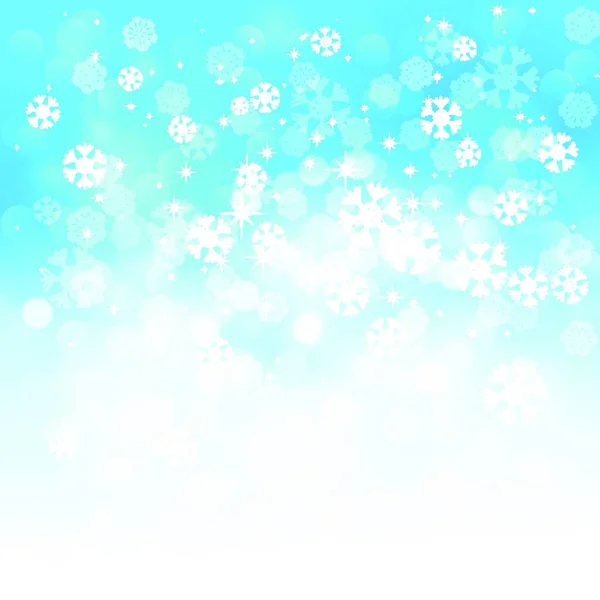 Fond Vectoriel Flocons Neige Hiver — Image vectorielle