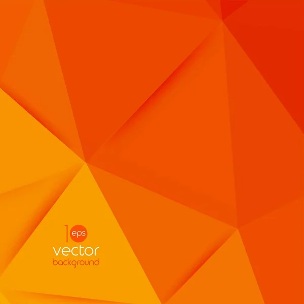 Vektor Abstrakte Geometrische Orangefarbene Hintergrund Mit Dreieck — Stockvektor