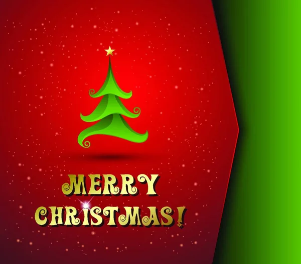 Vector Illustration Weihnachtsbaum Hintergrund Eps — Stockvektor