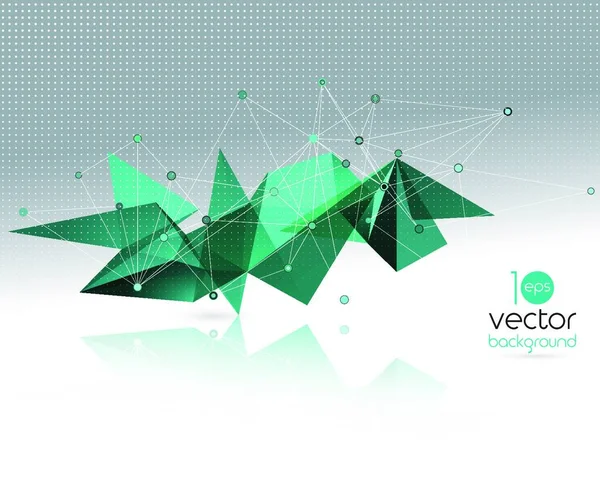 Vektor Színe Absztrakt Geometrikus Banner Háromszög — Stock Vector