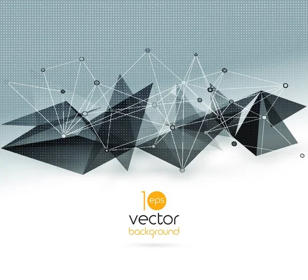 Vektor Színe Absztrakt Geometrikus Banner Háromszög — Stock Vector