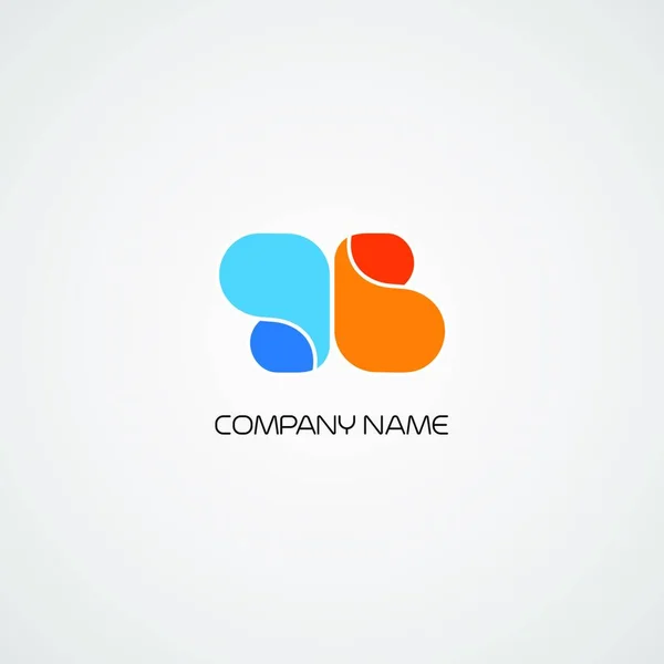 Ilustración Vectorial Símbolo Abstracto Para Diseño Del Logotipo — Vector de stock