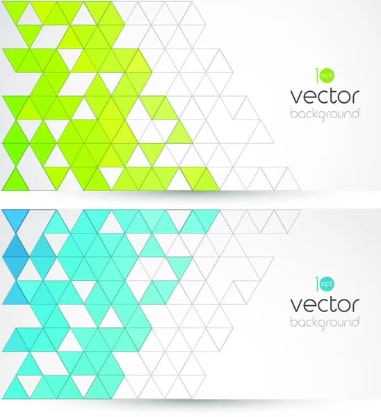 Abstrakte Technologie Hintergrund Mit Farbdreieck Vektorillustration — Stockvektor