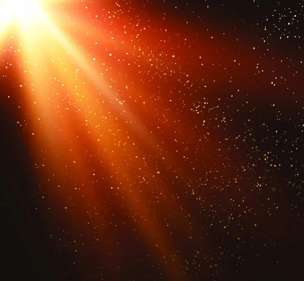 Векторна Ілюстрація Абстрактний Магічний Золотий Світлий Фон — стоковий вектор