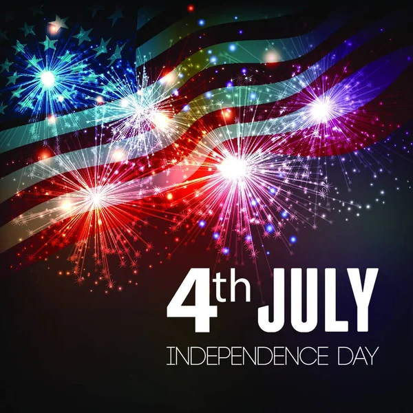 Fireworks Background 4Th July Fireworks Background 4Th July Independense Day — Stock Vector