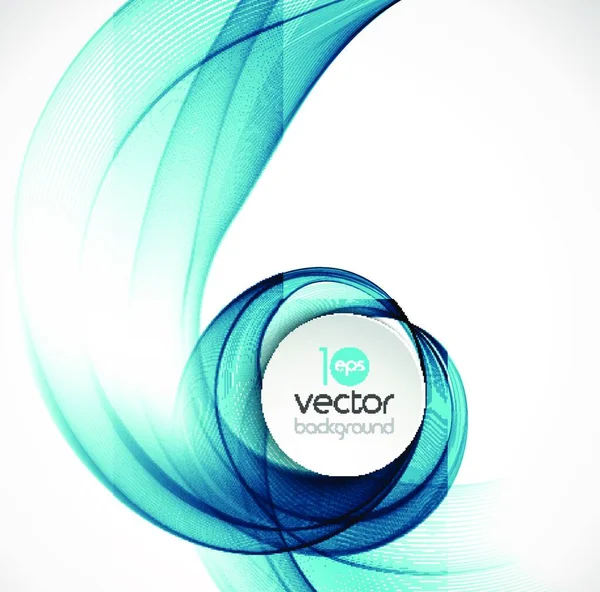 Ilustración Vectorial Onda Transparente Colores Abstractos Eps — Vector de stock