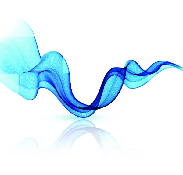 Abstract Motion Wave Illustration Abstract Vector Background Blue Smooth Color — Stock Vector