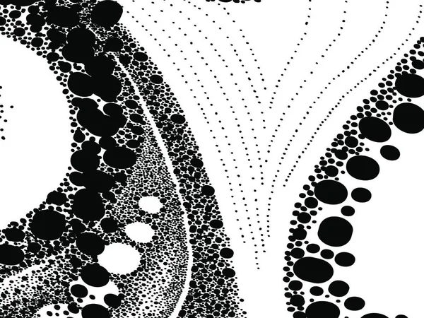 Hermosa Composición Geométrica Vector Inusual Técnica Punteada — Archivo Imágenes Vectoriales