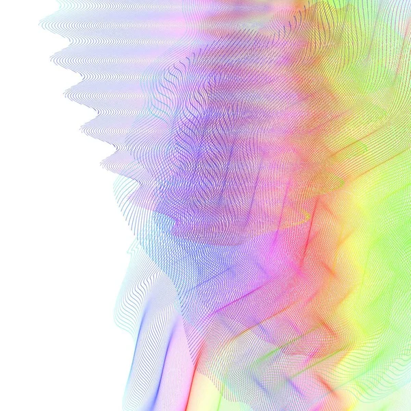 Distorsions Abstraites Wireframe Composition Vectorielle Avec Effet Mouvement Lignes Stylisées — Image vectorielle