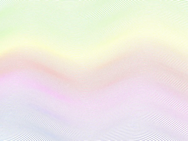 Modèle Abstrait Lignes Courbes Colorées Ondes Abstraites Distorsion Des Lignes — Image vectorielle