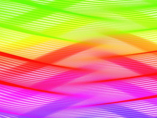 Abstrakte Stilisierte Linien Vektor Abstrakter Gestreifter Hintergrund Rhythmisch Bunte Linien — Stockvektor