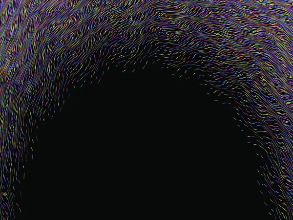 抽象モザイクベクトル 抽象的な背景 グラデーション効果の光錯覚 愚かな効果だ 抽象的な構成 リズミカルなカラフルな装飾縞 スペクトルの背景 カラフルな粒子 — ストックベクタ