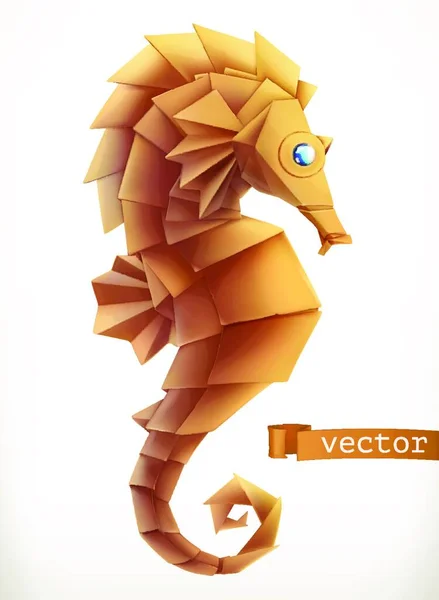 Caballo Mar Icono Vector — Vector de stock