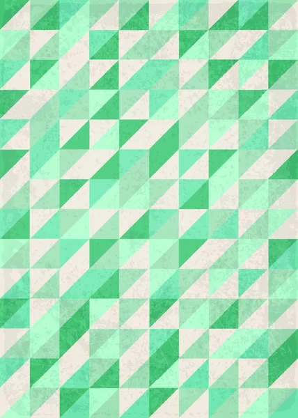 Vetor Abstrato Fundo Geométrico Com Triângulos Verdes — Vetor de Stock