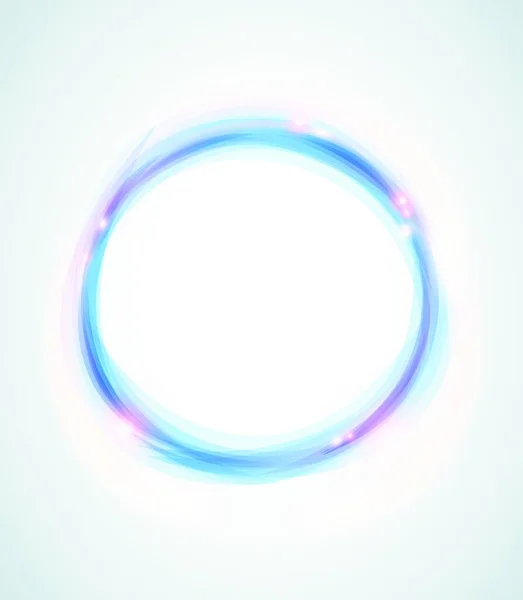 Blauer Abstrakter Leuchtender Vektor Mit Rundem Hintergrund — Stockvektor