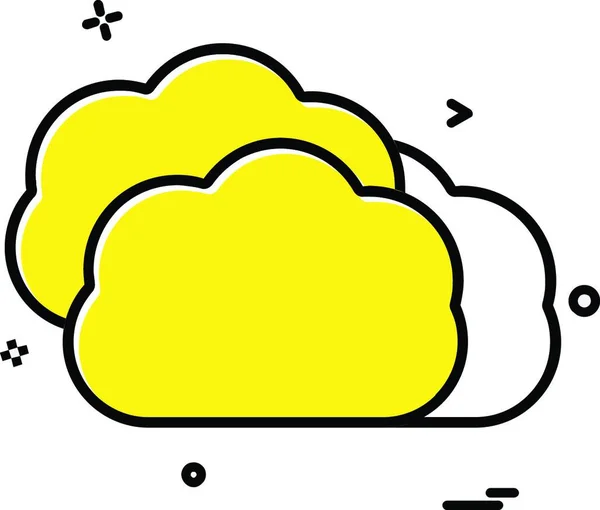 Designvektor Für Cloud Symbole — Stockvektor