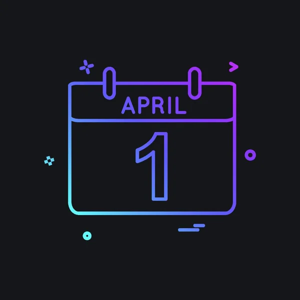 Kalendář Datum Festival Ikona Vektor Design — Stockový vektor