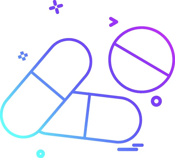 Comprimés Pilules Santé Médicale Icône Vecteur Desige — Image vectorielle