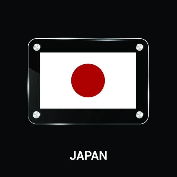 Вектор Дизайна Флага Японии — стоковый вектор
