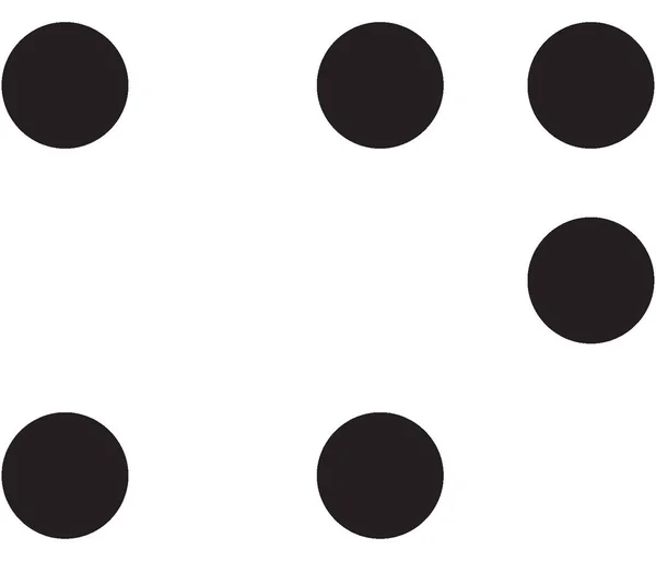 イオン 点字タッチのシンボル — ストックベクタ