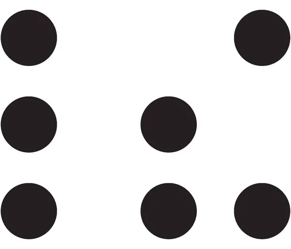 Seu Símbolo Braille Touch —  Vetores de Stock