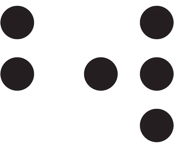 Parola Simbolo Braille Touch — Vettoriale Stock