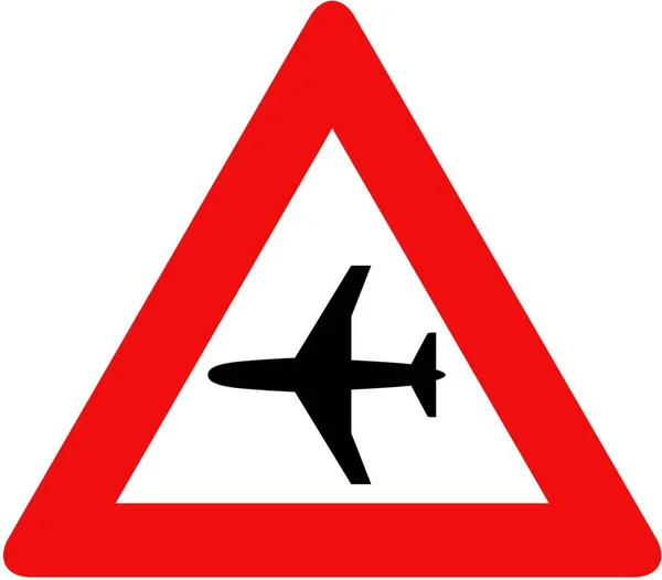 Aeródromo Aeronaves Baixo Voo — Vetor de Stock