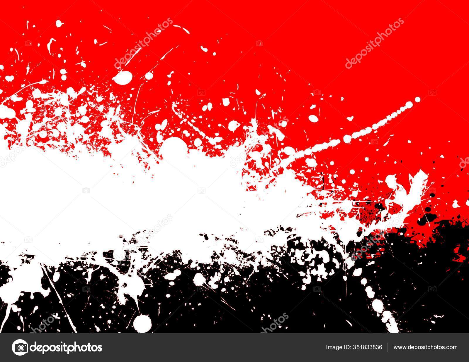 black white red background