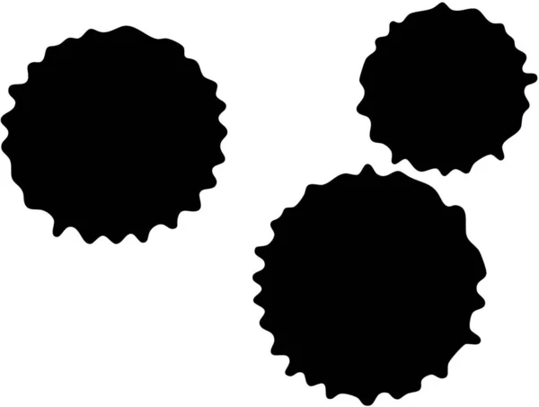 Freehand Formes Isolées Sur Fond Blanc — Image vectorielle