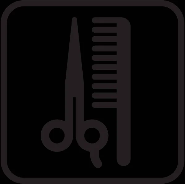Barbearia Salão Beleza Cabeleireiro — Vetor de Stock