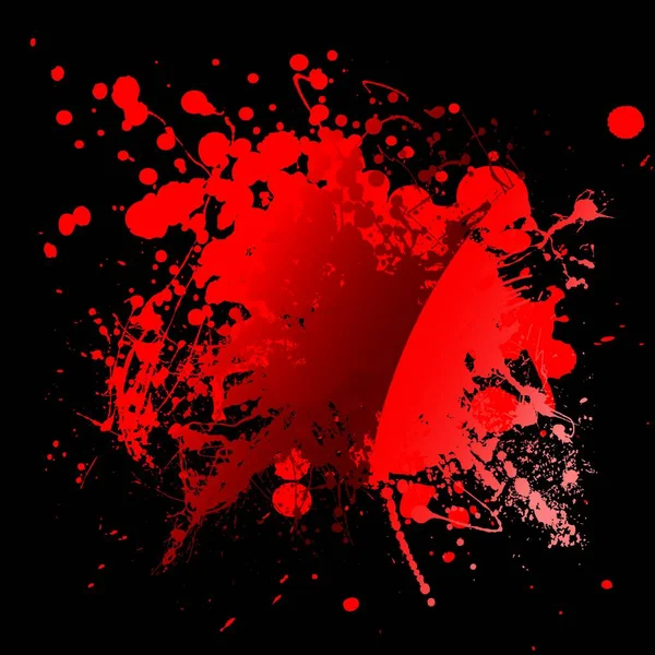 Abstrakter Blutroter Hintergrund Mit Grunge Tinte Effekt — Stockvektor
