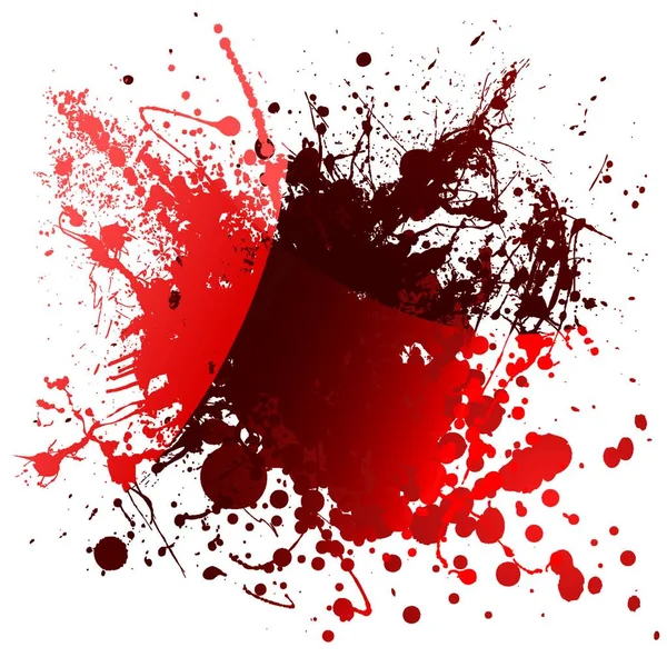 Abstract Rood Bloed Achtergrond Met Licht Reflectie Spetters — Stockvector