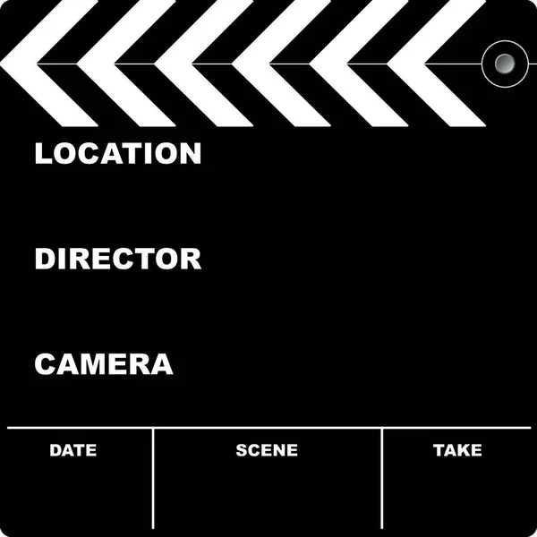 Flim Clapper Conseil Avec Espace Pour Mettre Votre Propre Texte — Image vectorielle