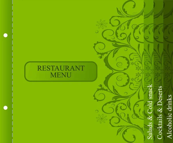 Menu Restaurant Design Vecteur — Image vectorielle