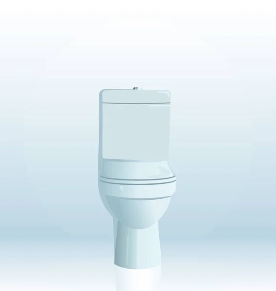 Realistisk Illustration Toalettskål Vektor — Stock vektor