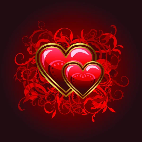 Ilustrace Valentýnské Přání Srdcem Vektor — Stockový vektor