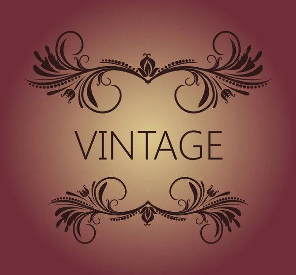 Illustratie Vintage Achtergrond Kaart Voor Design Vector — Stockvector