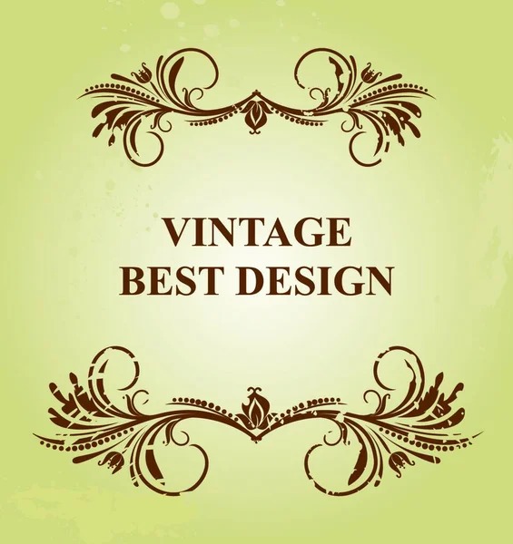 Illustratie Vintage Achtergrond Kaart Voor Design Vector — Stockvector