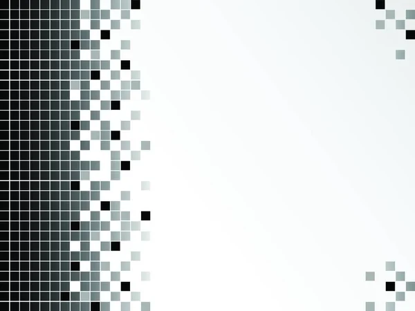 Black White Background Pixels — Stock Vector