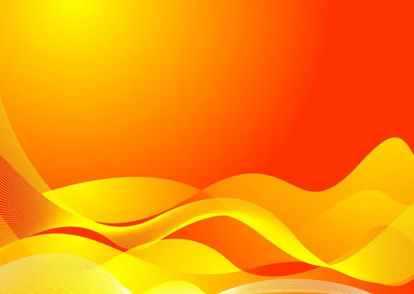 Fondo Abstracto Balanceo Naranja Amarillo — Vector de stock