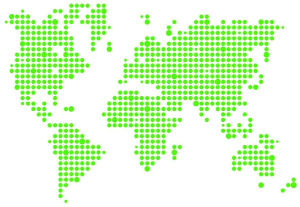 Mapa Del Mundo Espacio Copia — Vector de stock