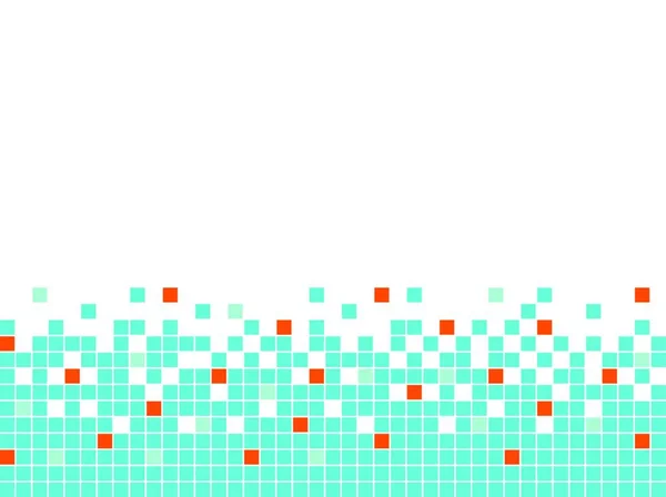 Azul Mosaico Fundo Fronteira Sem Costura —  Vetores de Stock