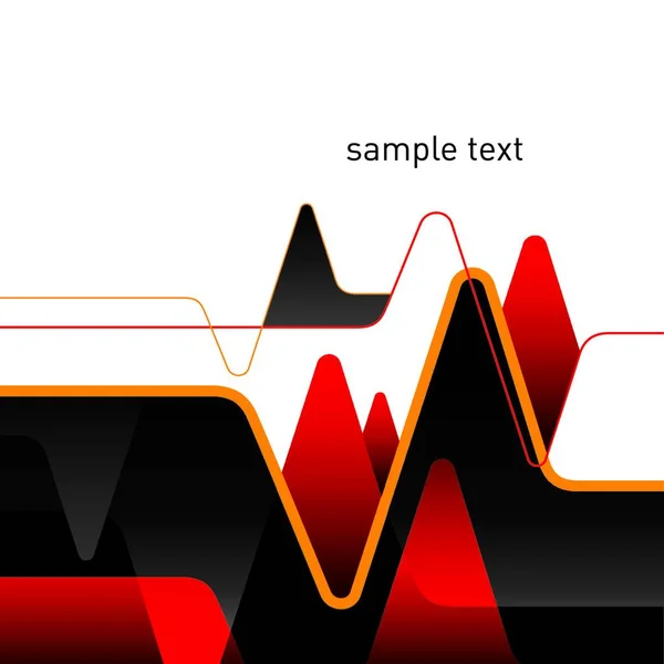 デザインされたモダンな形状の抽象レイアウト — ストックベクタ