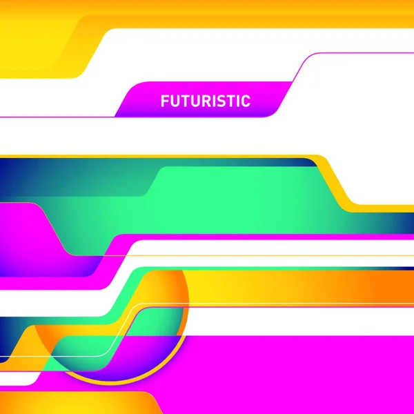 色の未来的な抽象的なレイアウトを設計 — ストックベクタ
