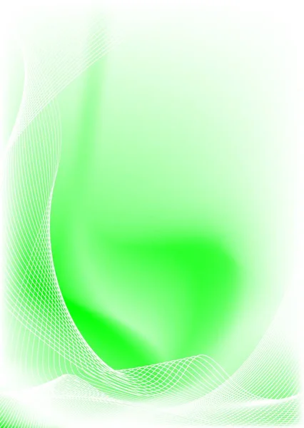 コピー スペースと緑と白の抽象的な背景 — ストックベクタ