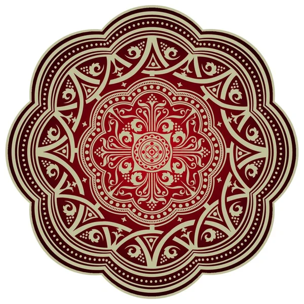 丸い装飾のベクトル図 — ストックベクタ