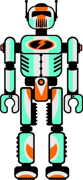 Patrón Sin Costura Robot Ilustración Vectorial — Vector de stock