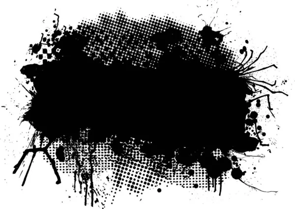 Abstraktes Schwarz Weiß Halbtonbild Mit Kopierraum — Stockvektor